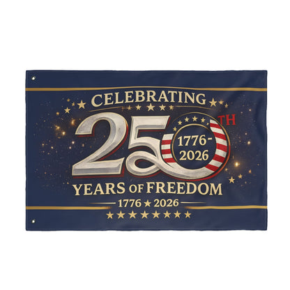 Celebrating 250 Years of Freedom Flag – 1776–2026 Double-Sided Patriotic Garden Flag