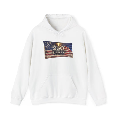 250 Years of Liberty flag design Hoodie | American flag graphic sweatshirt
