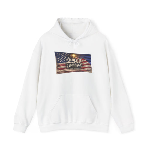 250 Years of Liberty flag design Hoodie | American flag graphic sweatshirt