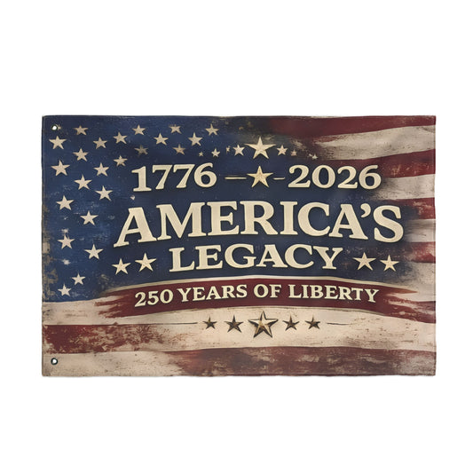 America's Legacy 1776–2026 Flag – Double-Sided Patriotic Garden Flag Celebrating 250 Years of Liberty
