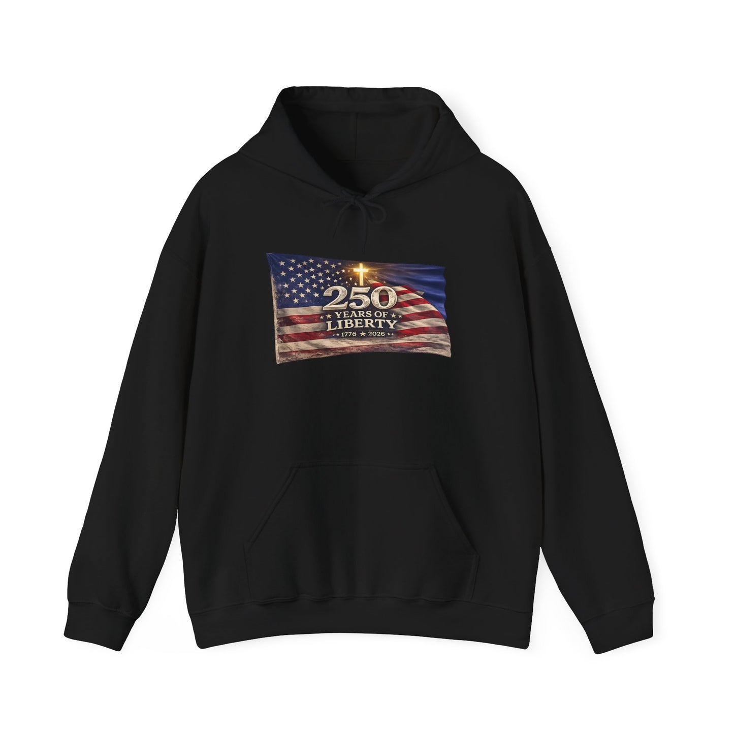 250 Years of Liberty flag design Hoodie | American flag graphic sweatshirt