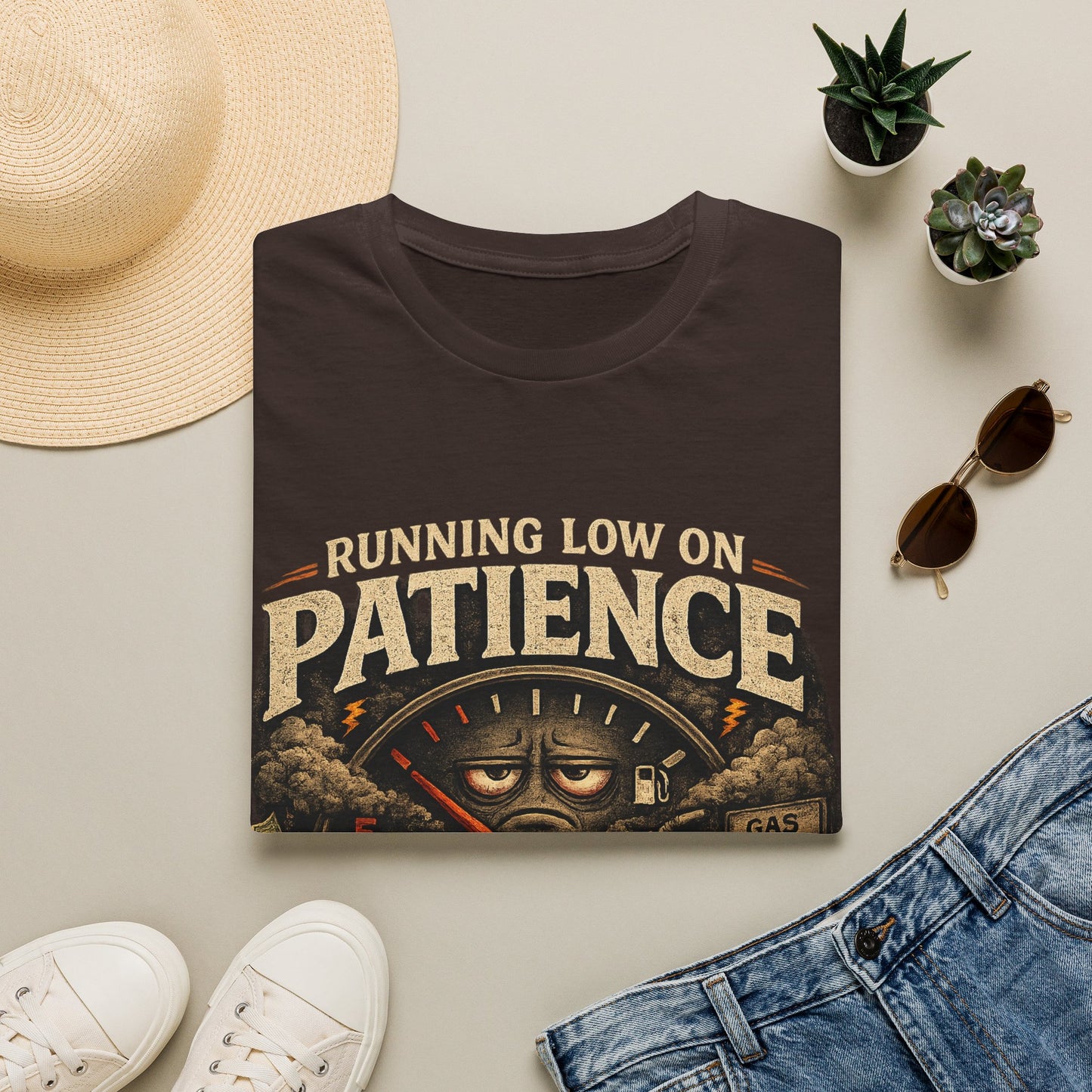Running Low On Patience Unisex Gildan 6400 shirt