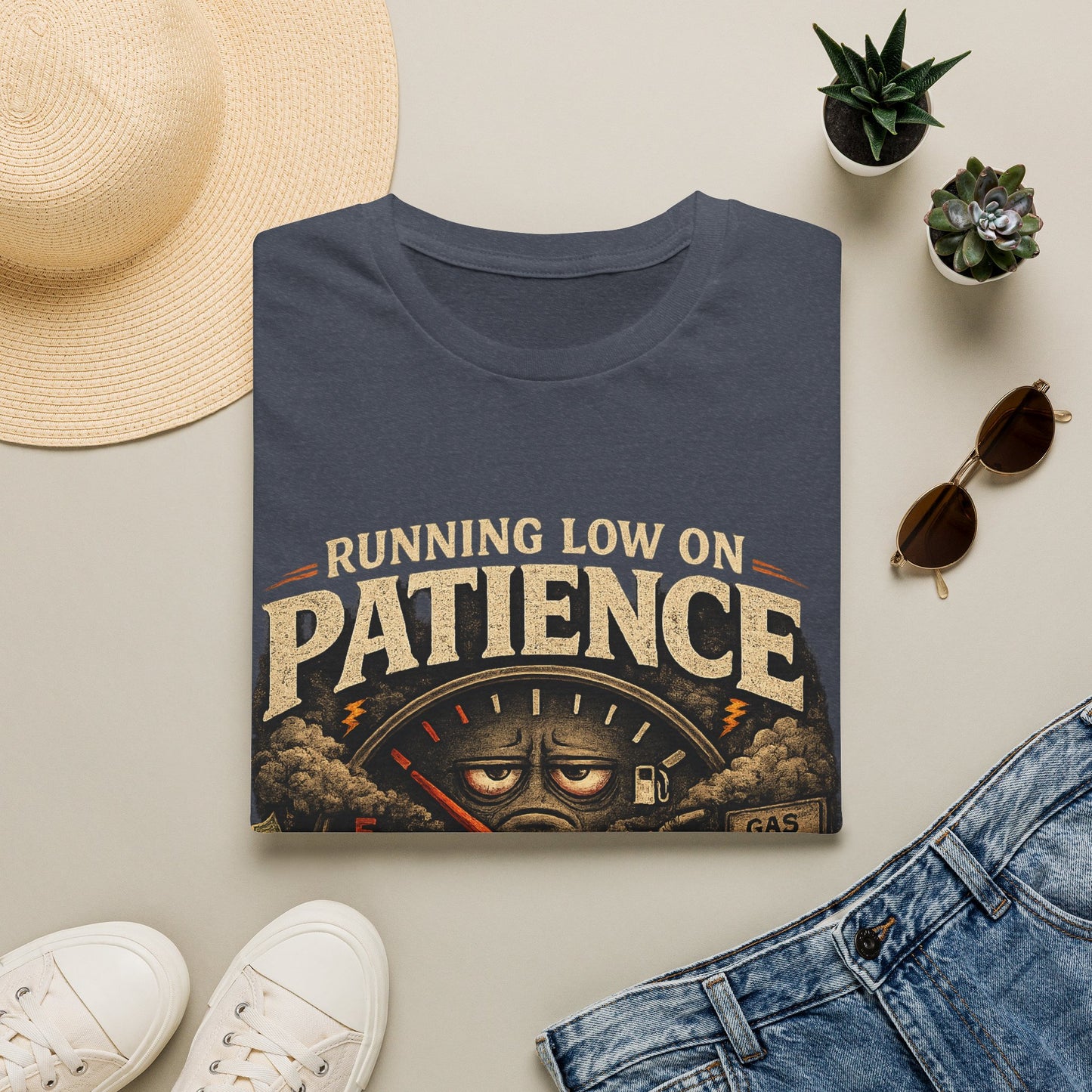 Running Low On Patience Unisex Gildan 6400 shirt