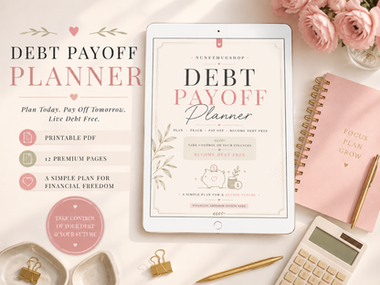 Debt Payoff Planner Printable{ Snowball & Avalanche Tracker} (PDF Download)