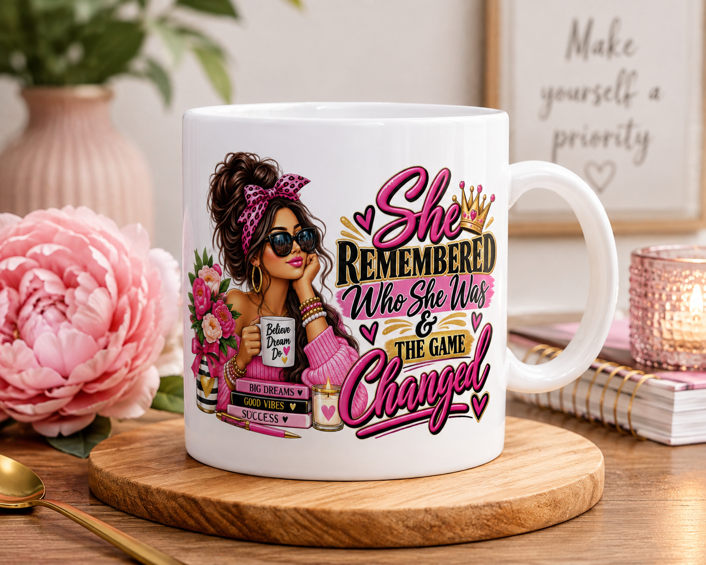 She Remembered Who She Was Mug Motivational Coffee Mug for Women Inspirational Gift 11oz & 15oz