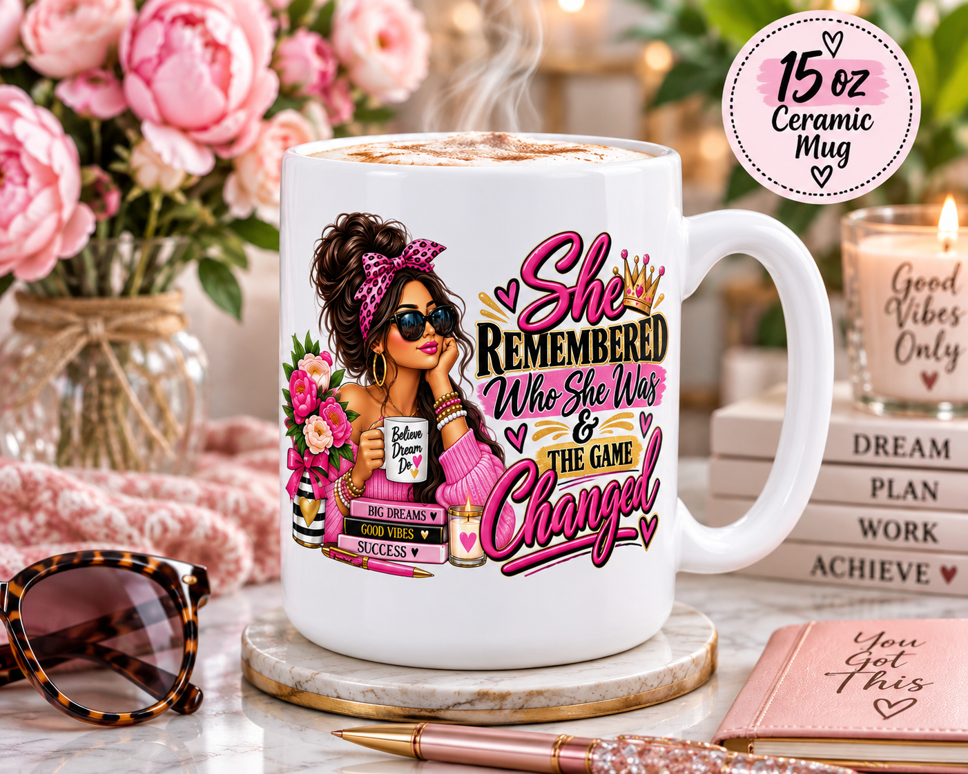 She Remembered Who She Was Mug Motivational Coffee Mug for Women Inspirational Gift 11oz & 15oz