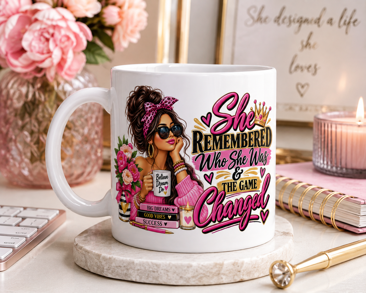 She Remembered Who She Was Mug Motivational Coffee Mug for Women Inspirational Gift 11oz & 15oz