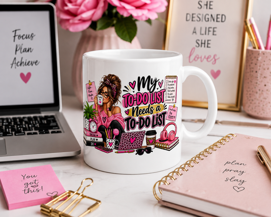 My To-Do List Needs a To-Do List Mug – Funny Coffee Mug for Women, Planner Lover Gift, 11oz & 15oz