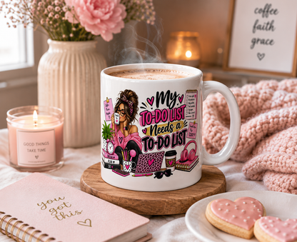 My To-Do List Needs a To-Do List Mug – Funny Coffee Mug for Women, Planner Lover Gift, 11oz & 15oz