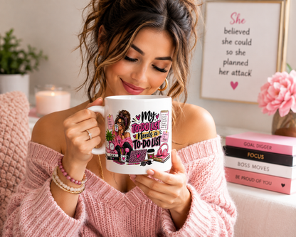 My To-Do List Needs a To-Do List Mug – Funny Coffee Mug for Women, Planner Lover Gift, 11oz & 15oz