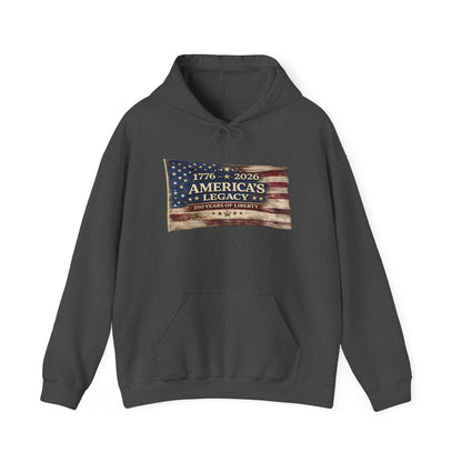 America Legacy Flag print Hoodie | 1776 2026 Patriotic Flag Sweatshirt