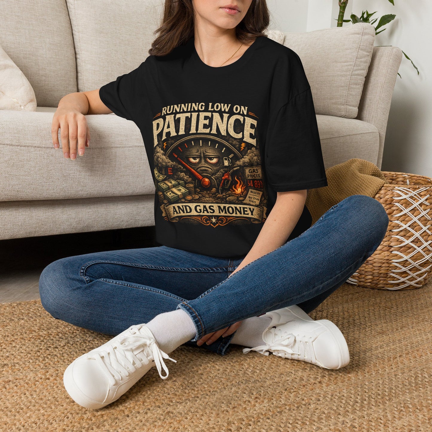 Running Low On Patience Unisex Gildan 6400 shirt