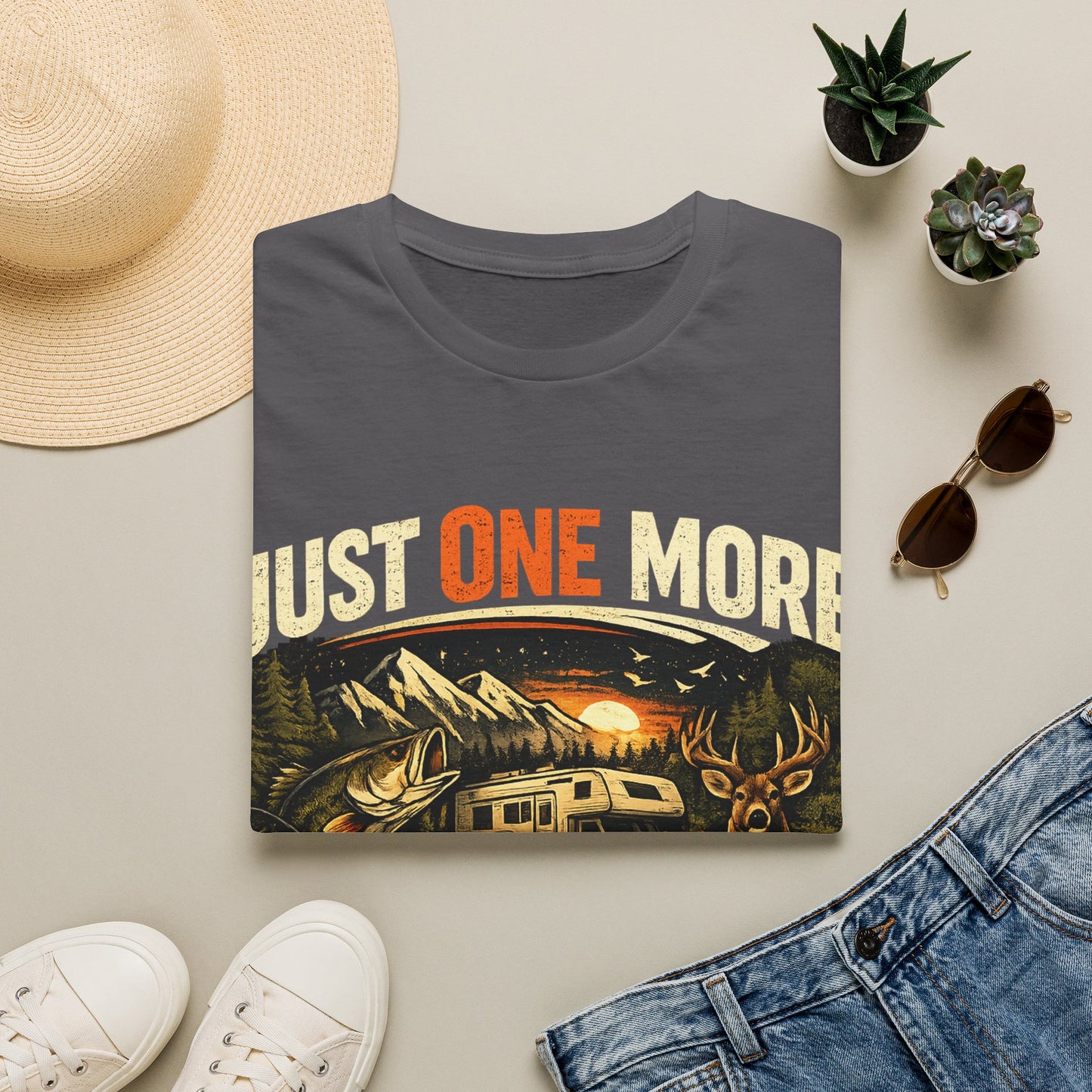 Just One More I Promise Then Ill Be Done Shirt | Funny Camping Shirt | Fishing Hunting Gamer Tee | Outdoor Adventure Graphic Tee | Gildan