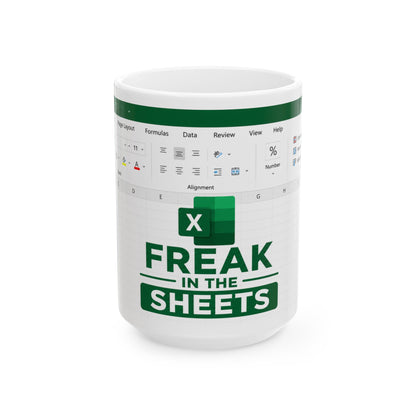 Freak In The Sheets Mug | Funny Book Lover Coffee Mug, Reader Gift, Bookworm Ceramic Mug