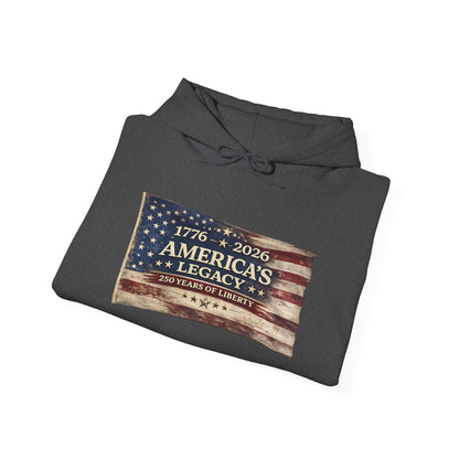 America Legacy Flag print Hoodie | 1776 2026 Patriotic Flag Sweatshirt