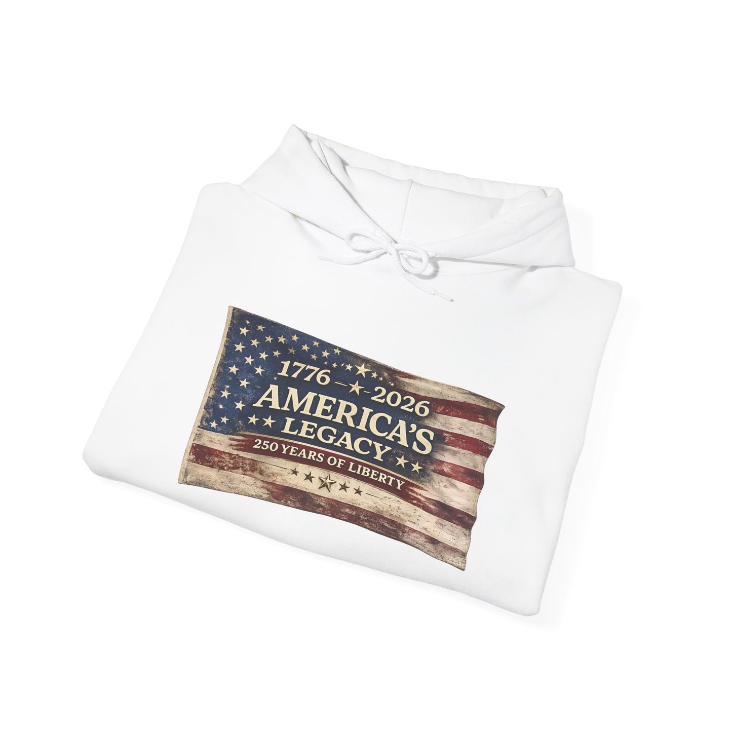 America Legacy Flag print Hoodie | 1776 2026 Patriotic Flag Sweatshirt