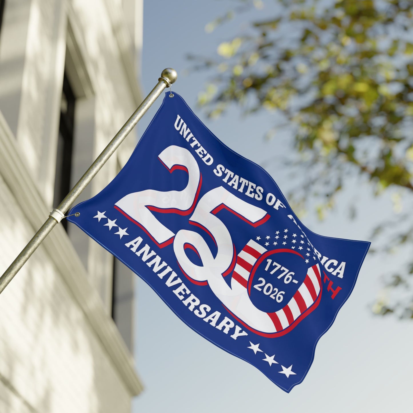 United States 250th Anniversary Flag – 1776–2026 Double-Sided Patriotic Garden Flag