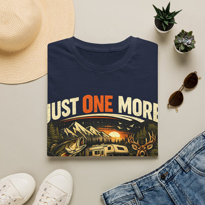 Just One More I Promise Then Ill Be Done Shirt | Funny Camping Shirt | Fishing Hunting Gamer Tee | Outdoor Adventure Graphic Tee | Gildan