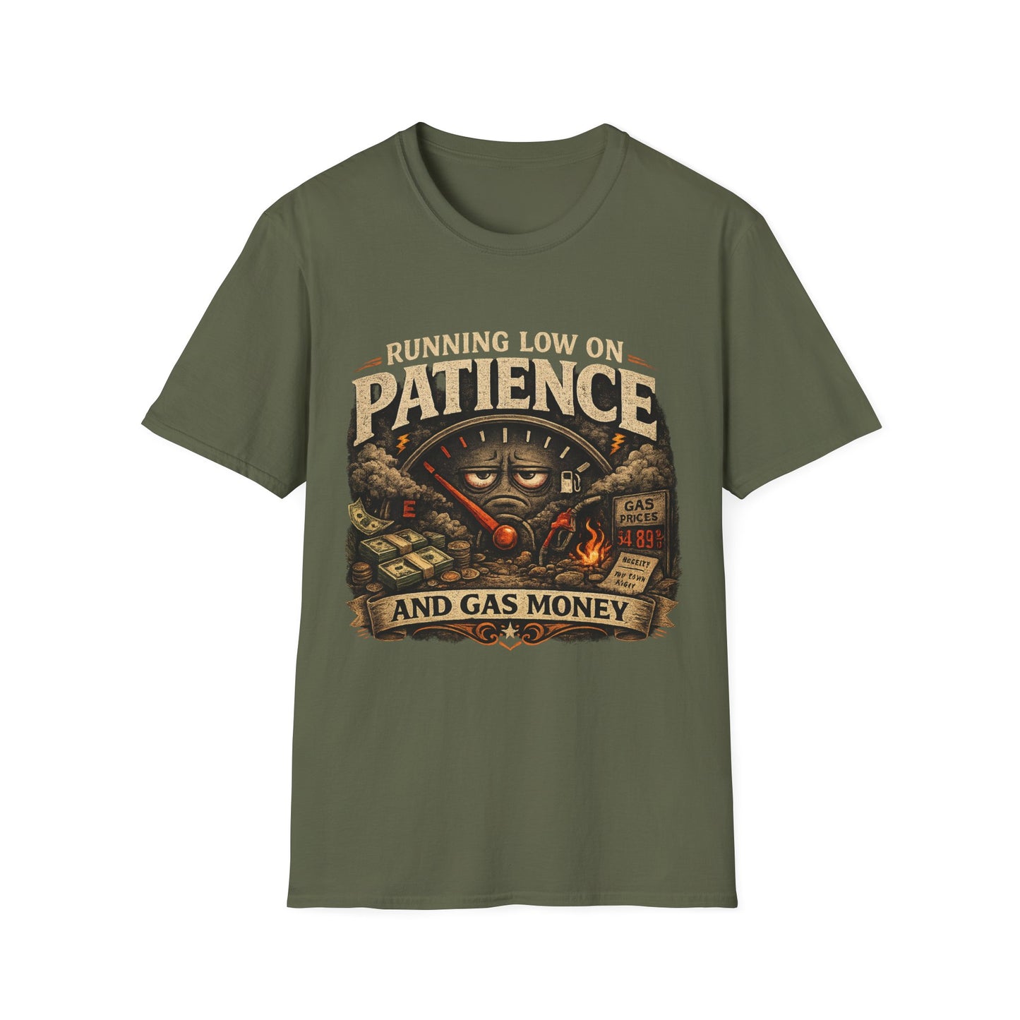 Running Low On Patience Unisex Gildan 6400 shirt