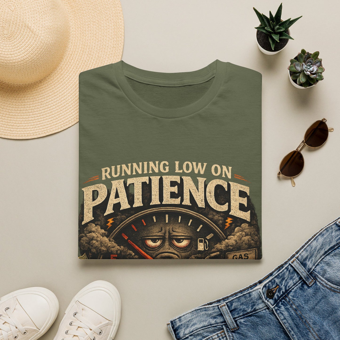 Running Low On Patience Unisex Gildan 6400 shirt