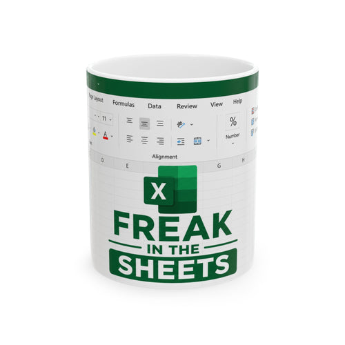 Freak In The Sheets Mug | Funny Book Lover Coffee Mug, Reader Gift, Bookworm Ceramic Mug