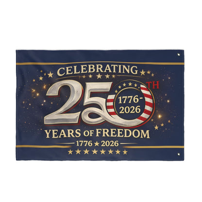 Celebrating 250 Years of Freedom Flag – 1776–2026 Double-Sided Patriotic Garden Flag