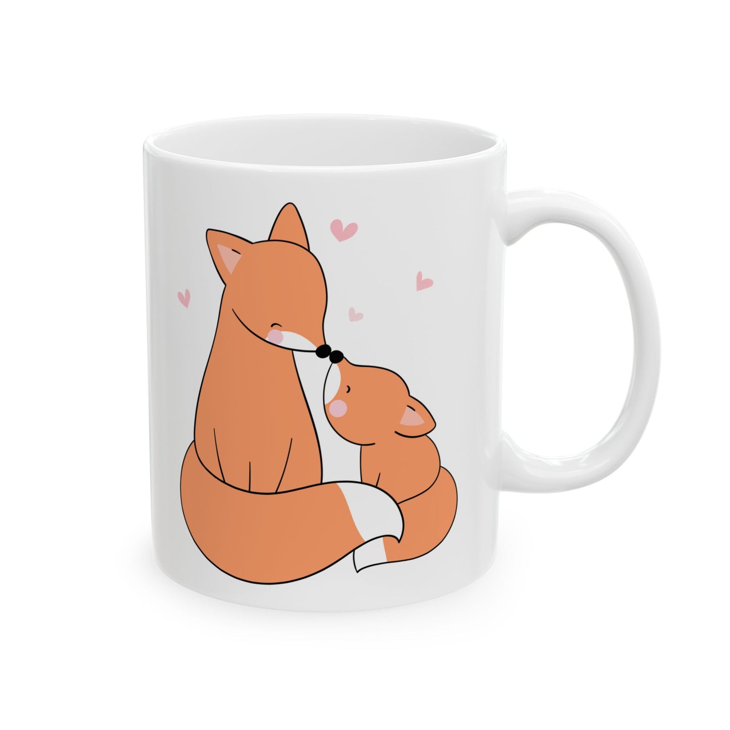 Foxy Mama Cute Fox Mom Ceramic Coffee Mug | 11oz