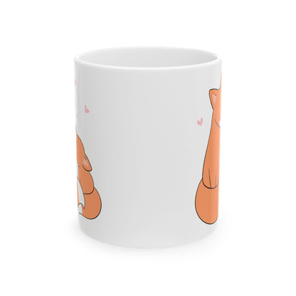 Foxy Mama Cute Fox Mom Ceramic Coffee Mug | 11oz
