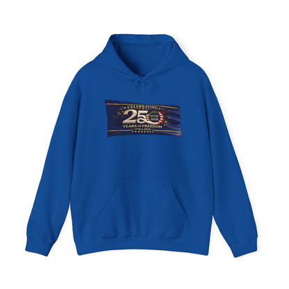 25th Anniversary Emblem Hoodie | Celebration Years Logo Sweatshirt