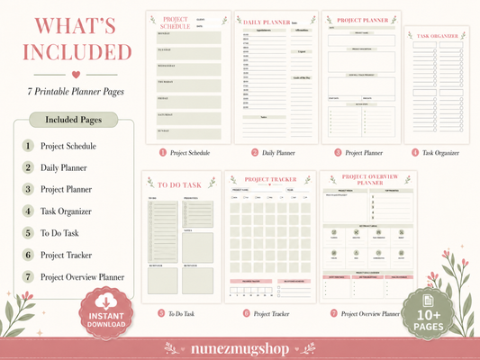 All-In-One Life Planner | Goal, Habit, Budget Tracker (Digital Download)