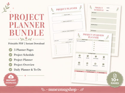 All-In-One Life Planner | Goal, Habit, Budget Tracker (Digital Download)